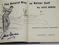 Lot of Four Jack Burke Signed 'Natural Way to Better Golf' Books/Pamphlets JSA COA