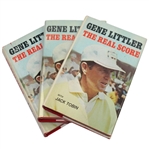 Lot of Three Gene Littler Signed The Real Score Books JSA COA