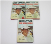 Lot of Three Gene Littler Signed 'The Real Score' Books JSA COA