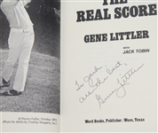 Lot of Three Gene Littler Signed 'The Real Score' Books JSA COA