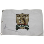 Angel Cabrera Signed 2007 US Open at Oakmont Embroidered Flag JSA COA