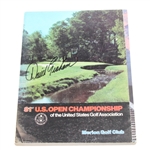 1981 US Open at Merion Program Signed by David Graham JSA COA