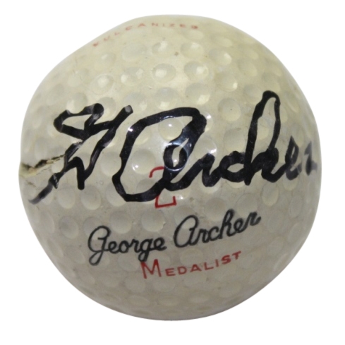 George Archer Signed George Archer Medalist Logo Golf Ball JSA COA