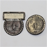 Felix Serafins 1941 Texas Open Contestant Badge #77 with Guest Badge