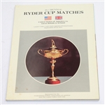 1975 Ryder Cup Matches at Laurel Valley GC Program - USA 21-11