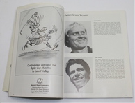 1975 Ryder Cup Matches at Laurel Valley GC Program - USA 21-11