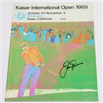 Jack Nicklaus Signed 1969 Kaiser International Open Program JSA COA