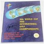 Jack Nicklaus Signed 1971 World Cup & Intl. Golf Championships Program JSA COA