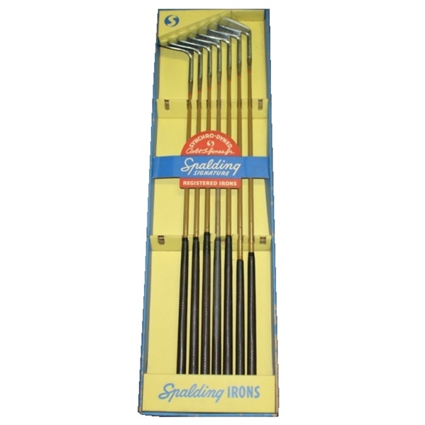 Set of Robert T. Jones Spalding Synchro-Dined Irons - Missing 2 Clubs-W/Display Box!