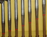 Set of Robert T. Jones Spalding Synchro-Dined Irons - Missing 2 Clubs-W/Display Box!