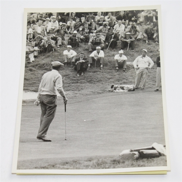 1955 Wire Photo The Champs Final Putt - Jack Flecks Winning Putt