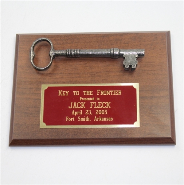 Key to the Frontier Presented to Jack Fleck - Fort Smith, Arkansas - 4/23/2005
