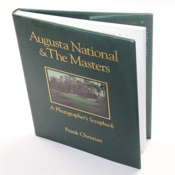 Augusta National & The Masters Photographers Scrapbook - Frank Christian Signed JSA COA