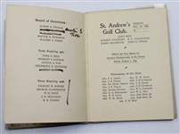 1906 St. Andrews Golf Club - Officers, Constitution and Rules, also Members List