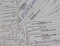 Lot of ONE HUNDRED Jack Fleck Signed Checks JSA COA