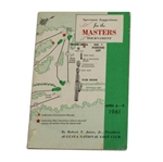 1961 Masters Spectator Guide - Gary Player Winner