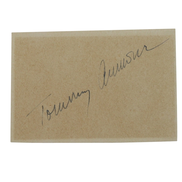 Tommy Armour Signed Cut JSA COA