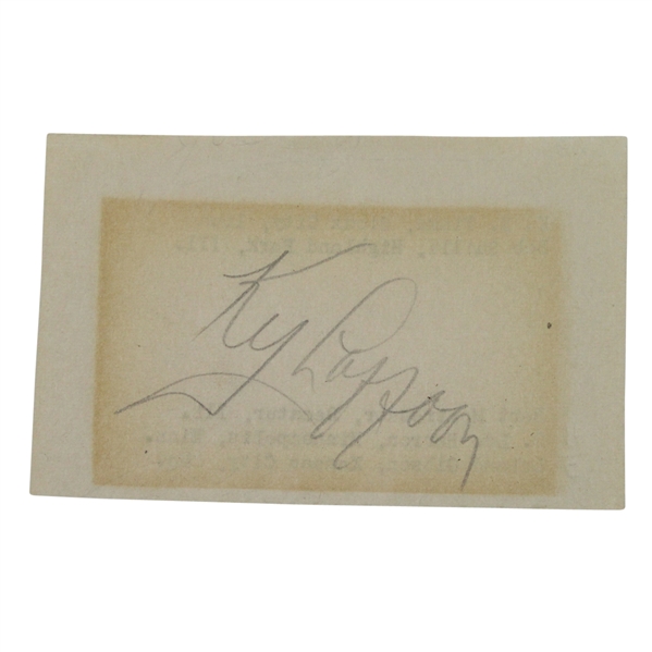 Ky Laffoon Signed Cut JSA COA