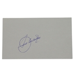 Seve Ballesteros Signed 3x5 Cut JSA COA