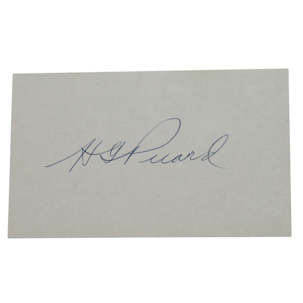 Lot Detail - H.G. Picard Vintage Signature 3x5 Cut - With Wire Photo ...