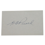 H.G. Picard Vintage Signature 3x5 Cut - With Wire Photo JSA COA