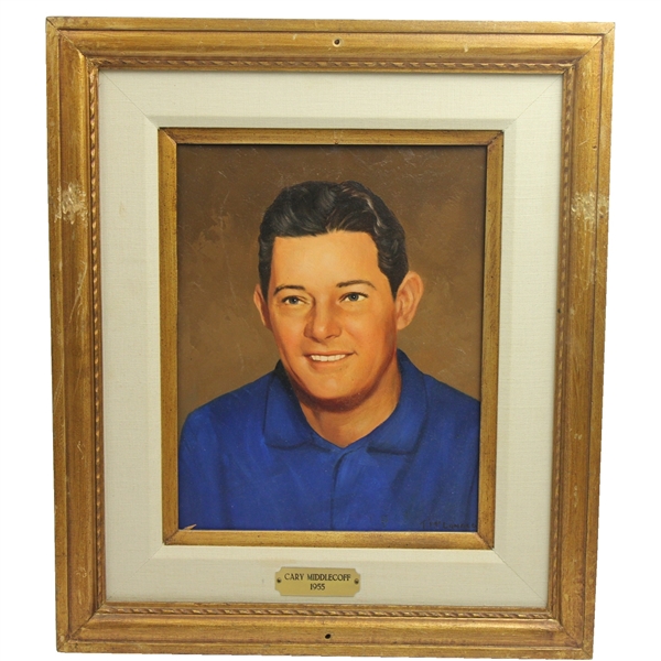 Cary Middlecoff Original Oil Painting Hung at Green Jacket Restaurant In Augusta