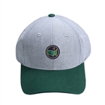 Augusta National Members Undated Grey with Green Bill Logo Hat