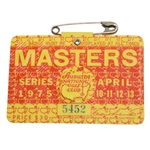 1975 Masters Tournament Badge - #5452 - Jack Nicklaus Winner