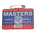 1976 Masters Tournament Badge - #7816 - Ray Floyd Winner