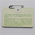 1978 Masters Tournament Badge - #5507 - Gary Player Winner