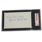Glenna Collett Vare Signed 3x5 Slabbed Card - SGC #AU134487