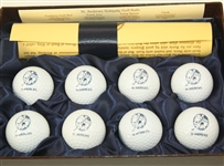St. Andrews 'The Evolution of Golf' Special Historical Edition of 8 Golf Balls