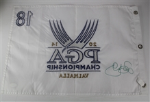Rory McIlroy Signed 2014 PGA Championship Embroidered Valhalla Flag JSA #L42237
