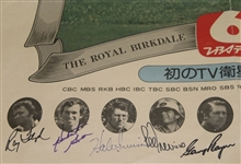 1976 Open Golf Championship Multi-Star Signed Japanese Advertising - Rare JSA COA