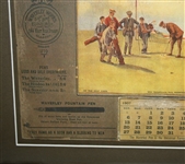 1907 MacNiven & Cameron's Waverly Pen Golf Advertising - Framed