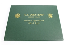 2000 US Open at Pebble Beach Ltd Ed 5/250 Keith Mackie Sketchbook Signed by Artist
