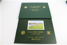 2000 US Open at Pebble Beach Ltd Ed 5/250 Keith Mackie Sketchbook Signed by Artist