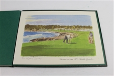 2000 US Open at Pebble Beach Ltd Ed 5/250 Keith Mackie Sketchbook Signed by Artist