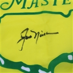 Jack Nicklaus Signed Vintage Undated Masters Flag JSA COA