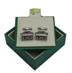 Augusta National Undated Silver Clubhouse Cuff Links