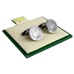 Masters Champions Medal Vintage Logo Nickel Cuff Links