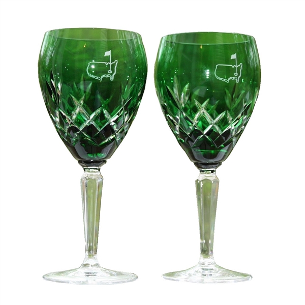 Augusta National Members Limited Emerald Cut Wine Glasses