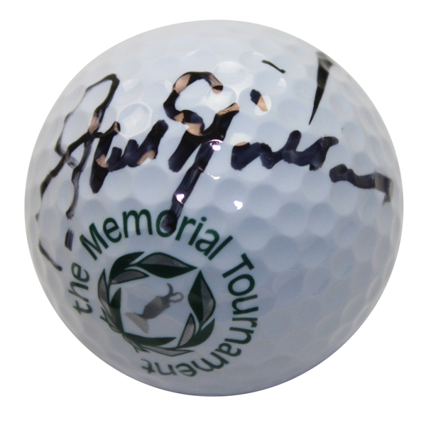 Jack Nicklaus Signed The Memorial Logo Golf Ball JSA COA