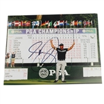 Jason Day Signed 2015 PGA at Whistling Straits Scoreboard Photo JSA COA