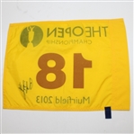 Phil Mickelson Signed 2013 British Open at Muirfield Flag JSA COA