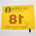 Rory McIlroy Signed 2014 OPEN Championship Royal Liverpool Flag - FULL SIG - JSA COA