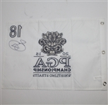 Jason Day Signed 2015 PGA Championship at Whistling Straits Embroidered Flag JSA COA