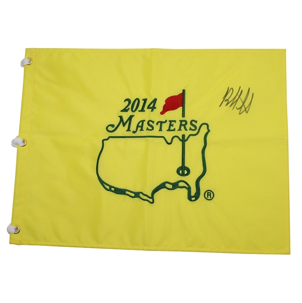 Bubba Watson Signed 2014 Masters Embroidered Flag JSA COA