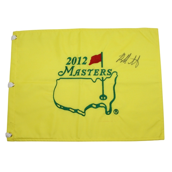 Bubba Watson Signed 2012 Masters Embroidered Flag JSA COA