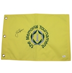 Jack Nicklaus Signed The Memorial Tournament Embroidered Flag JSA #Y03266